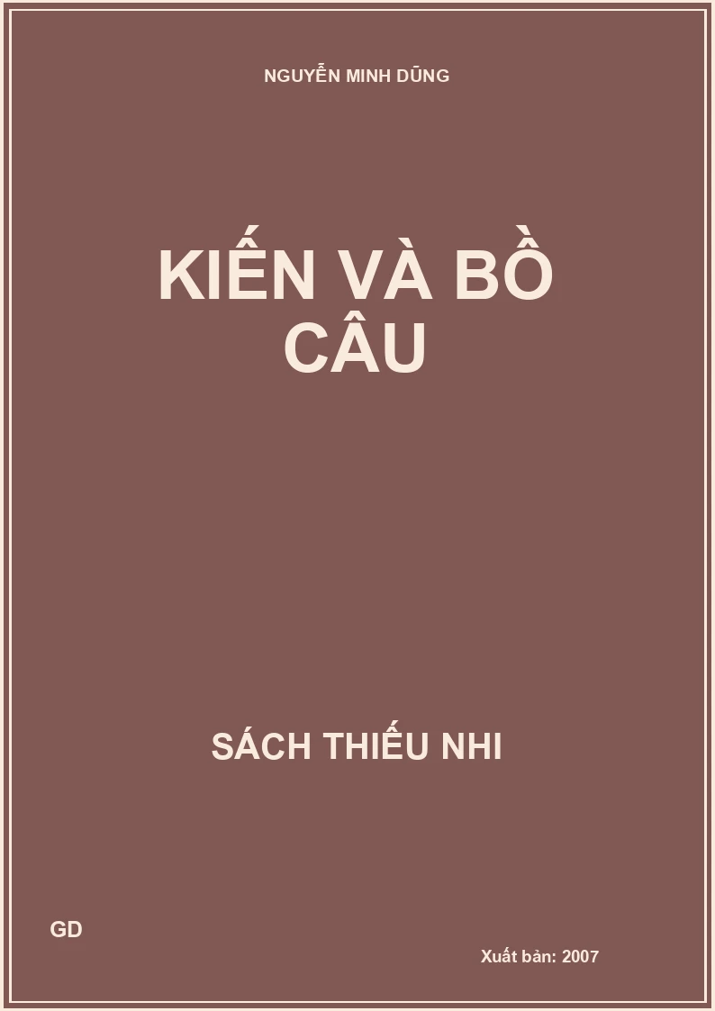 KIẾN VÀ BỒ CÂU