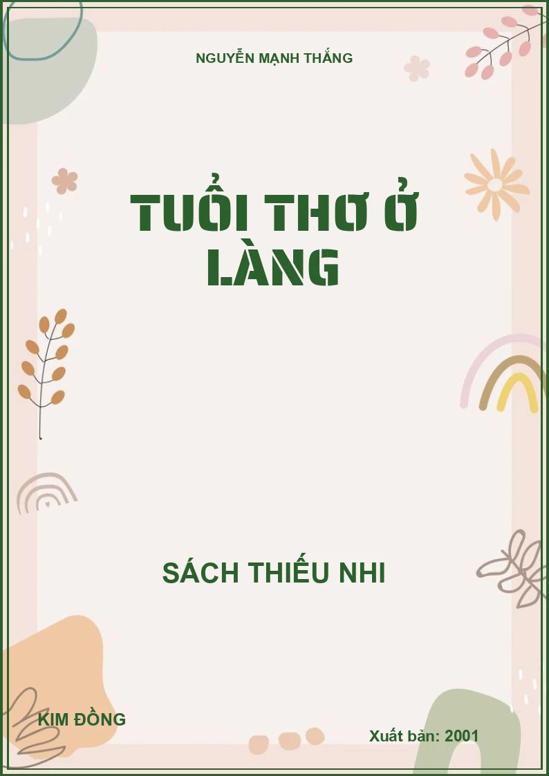 TUỔI THƠ Ở LÀNG