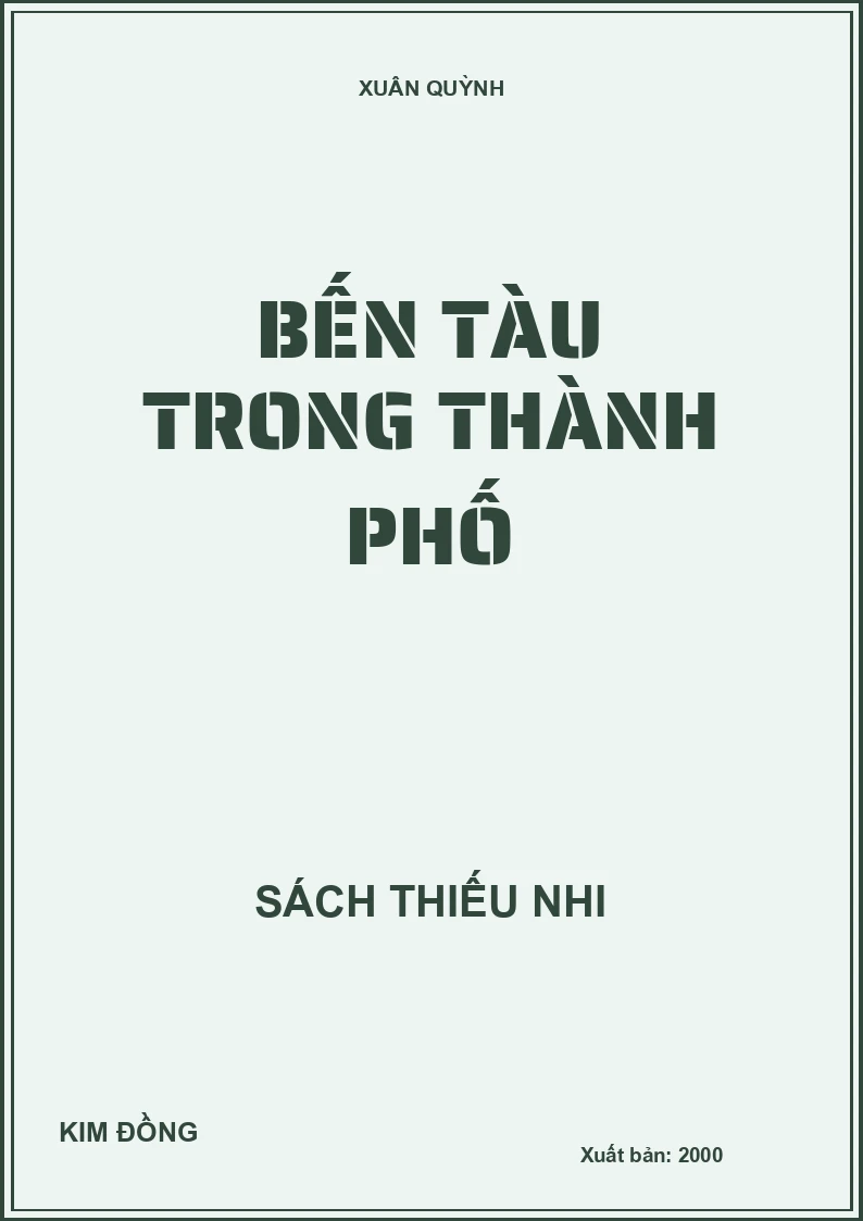 BẾN TÀU TRONG THÀNH PHỐ