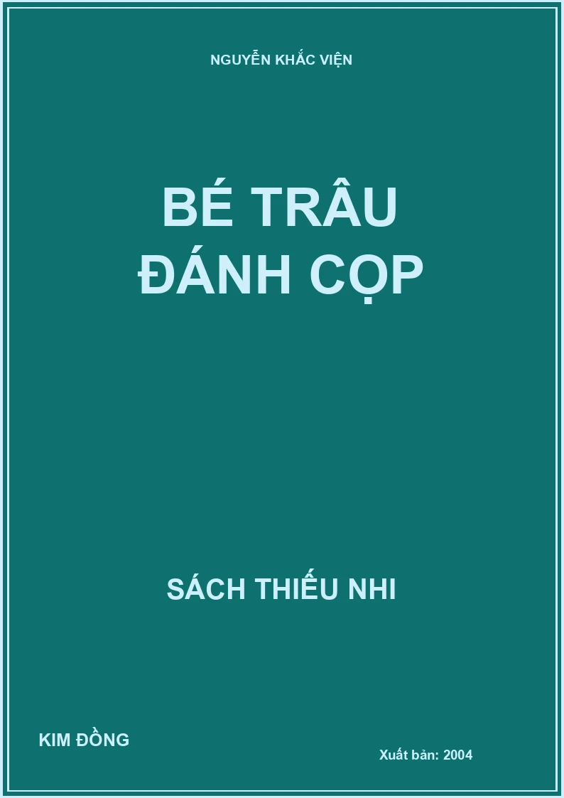 BÉ TRÂU ĐÁNH CỌP