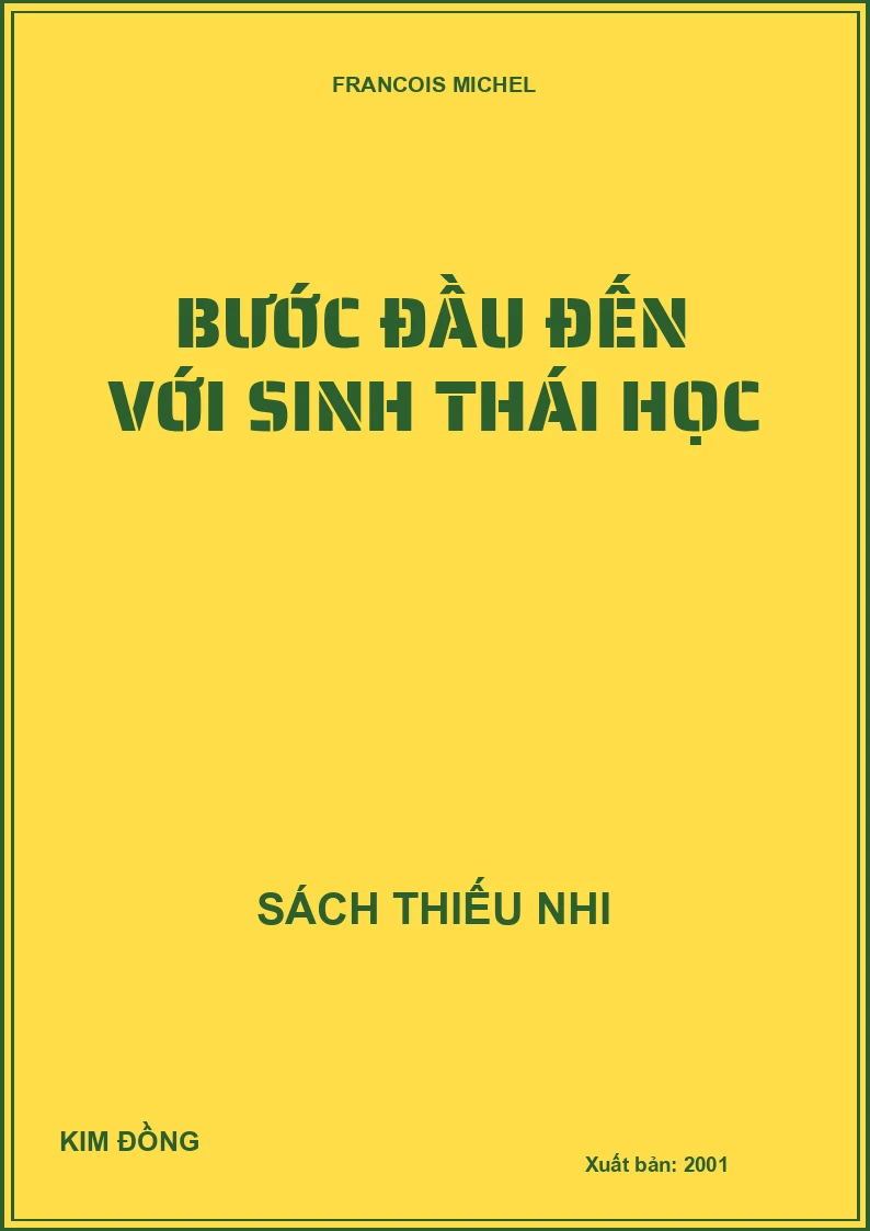 BƯỚC ĐẦU ĐẾN VỚI SINH THÁI HỌC