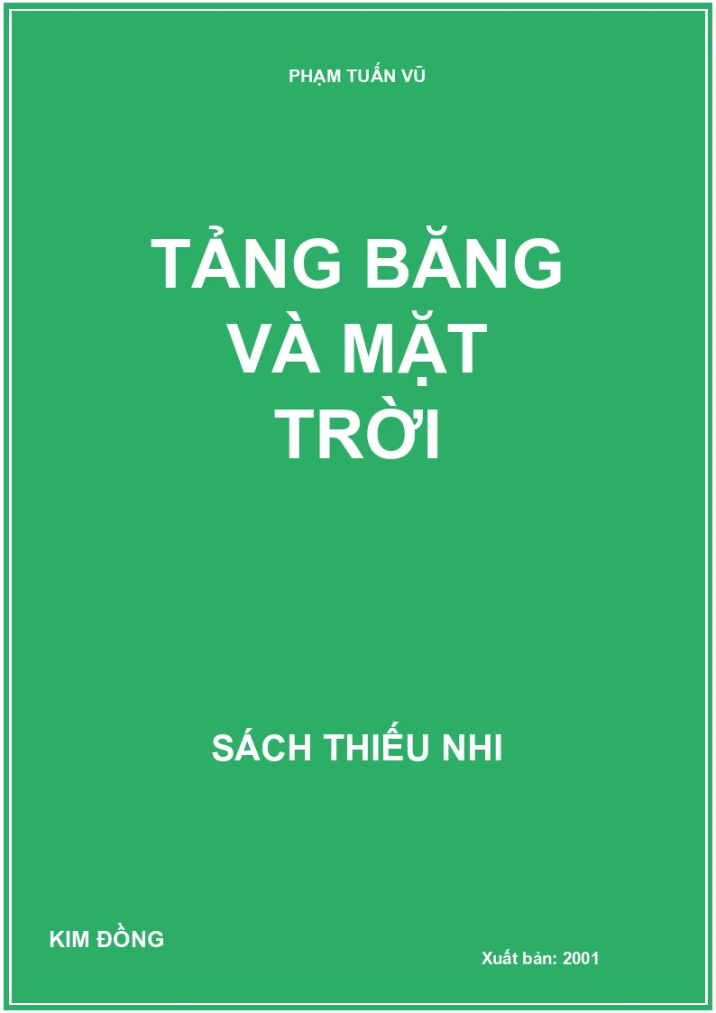 TẢNG BĂNG VÀ MẶT TRỜI