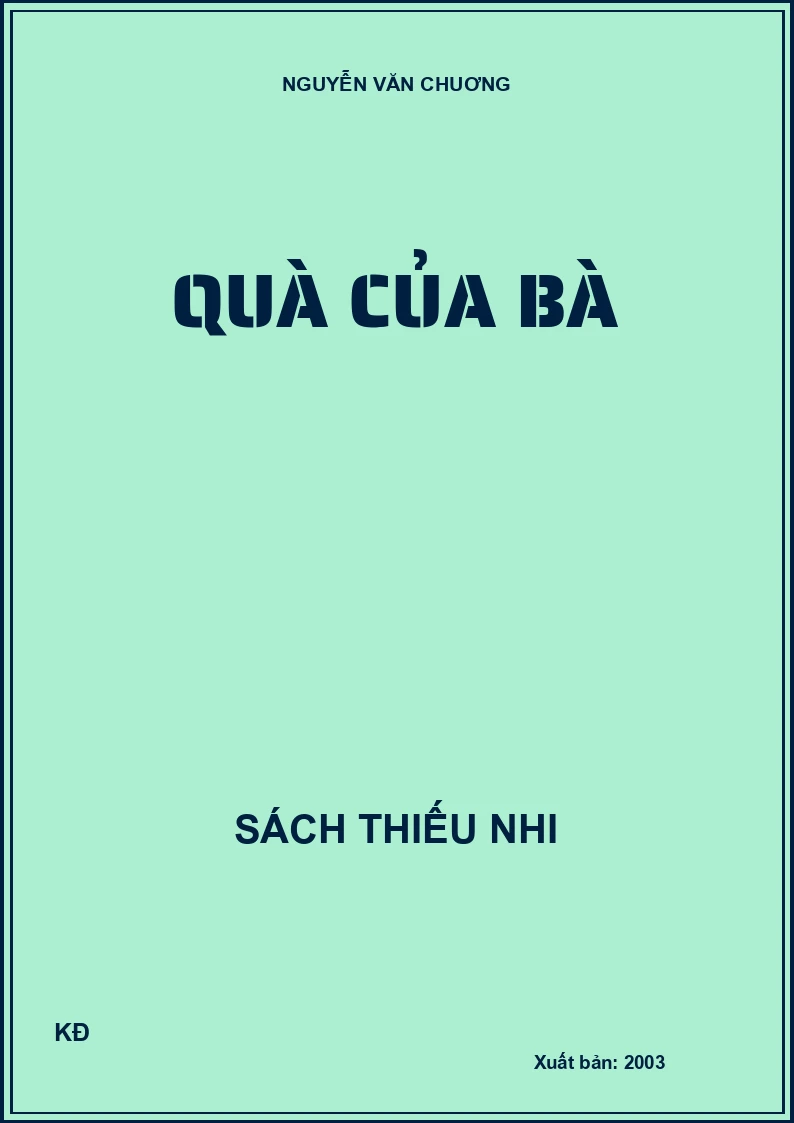 QUÀ CỦA BÀ