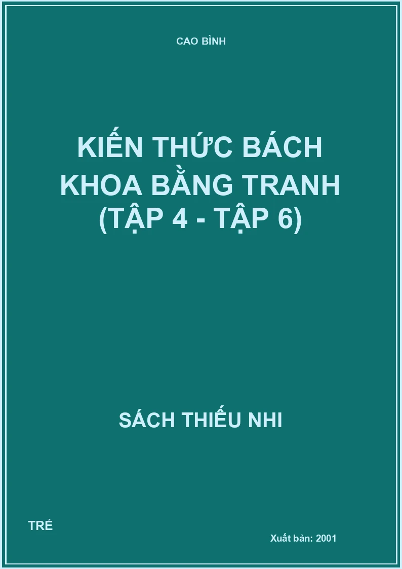 KIẾN THỨC BÁCH KHOA BẰNG TRANH (TẬP 4 - TẬP 6)