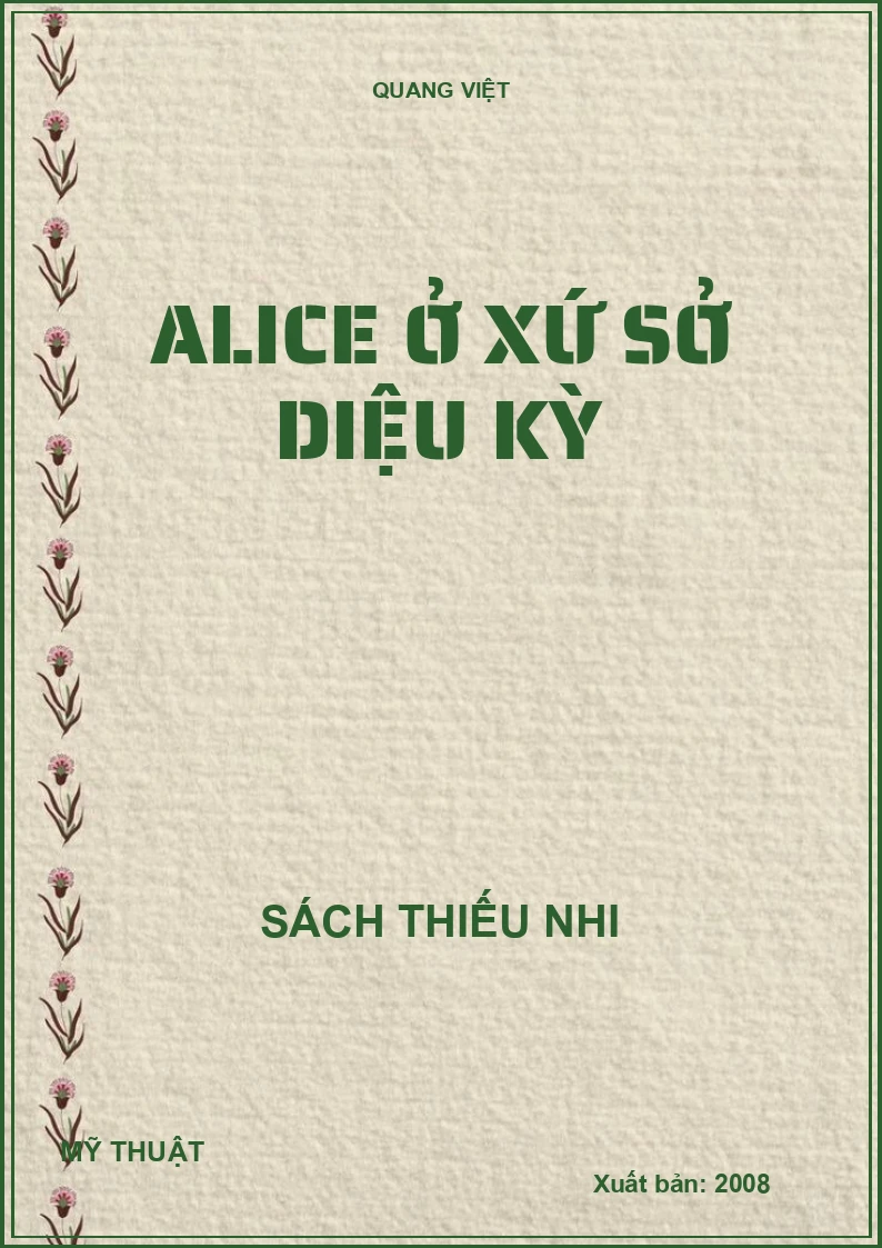 ALICE Ở XỨ SỞ DIỆU KỲ