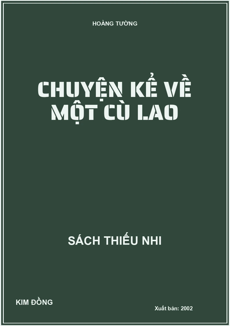 CHUYỆN KỂ VỀ MỘT CÙ LAO