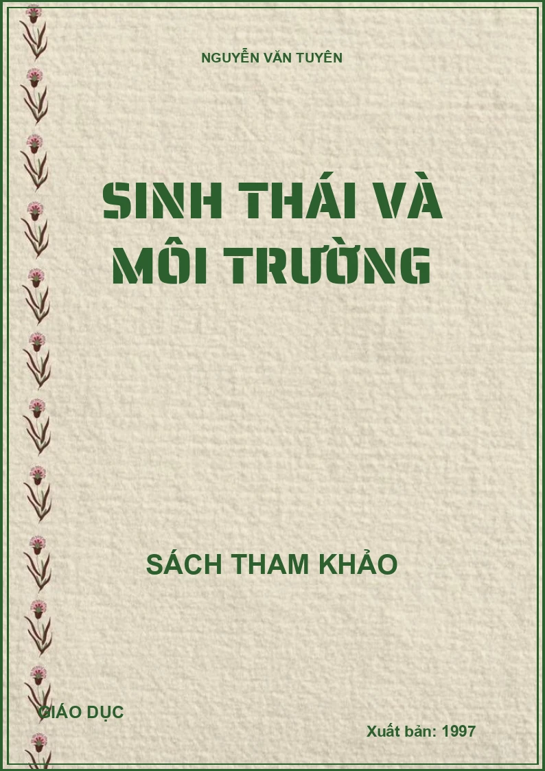 SINH THÁI VÀ MÔI TRƯỜNG
