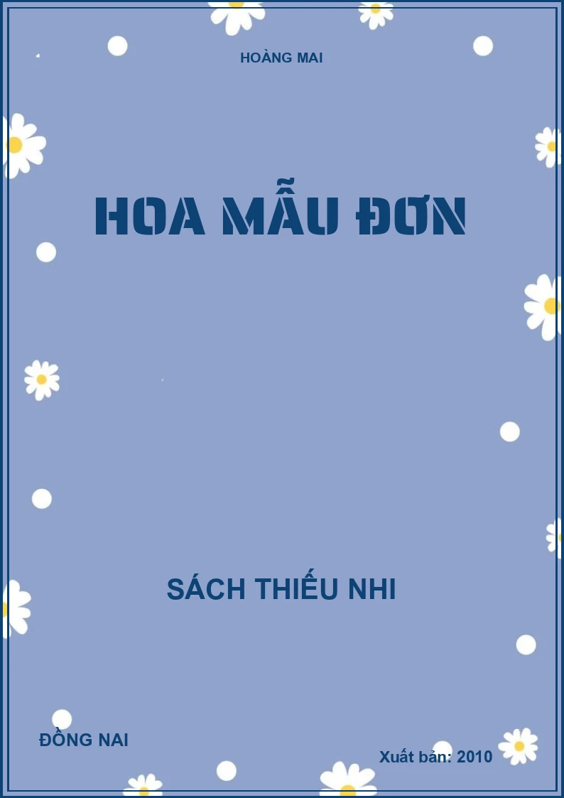 HOA MẪU ĐƠN