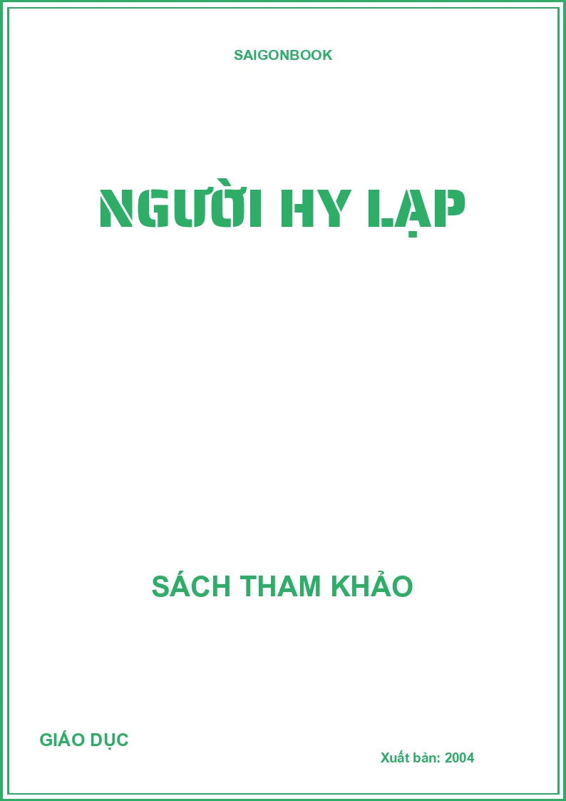 NGƯỜI HY LẠP