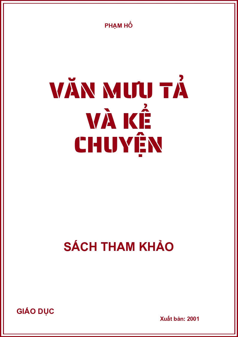 VĂN MIÊU TẢ VÀ KỂ CHUYỆN