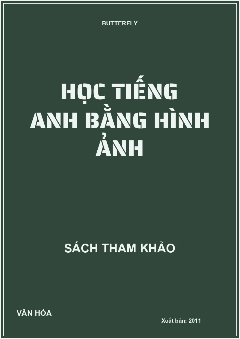 HỌC TIẾNG ANH BẰNG HÌNH ẢNH
