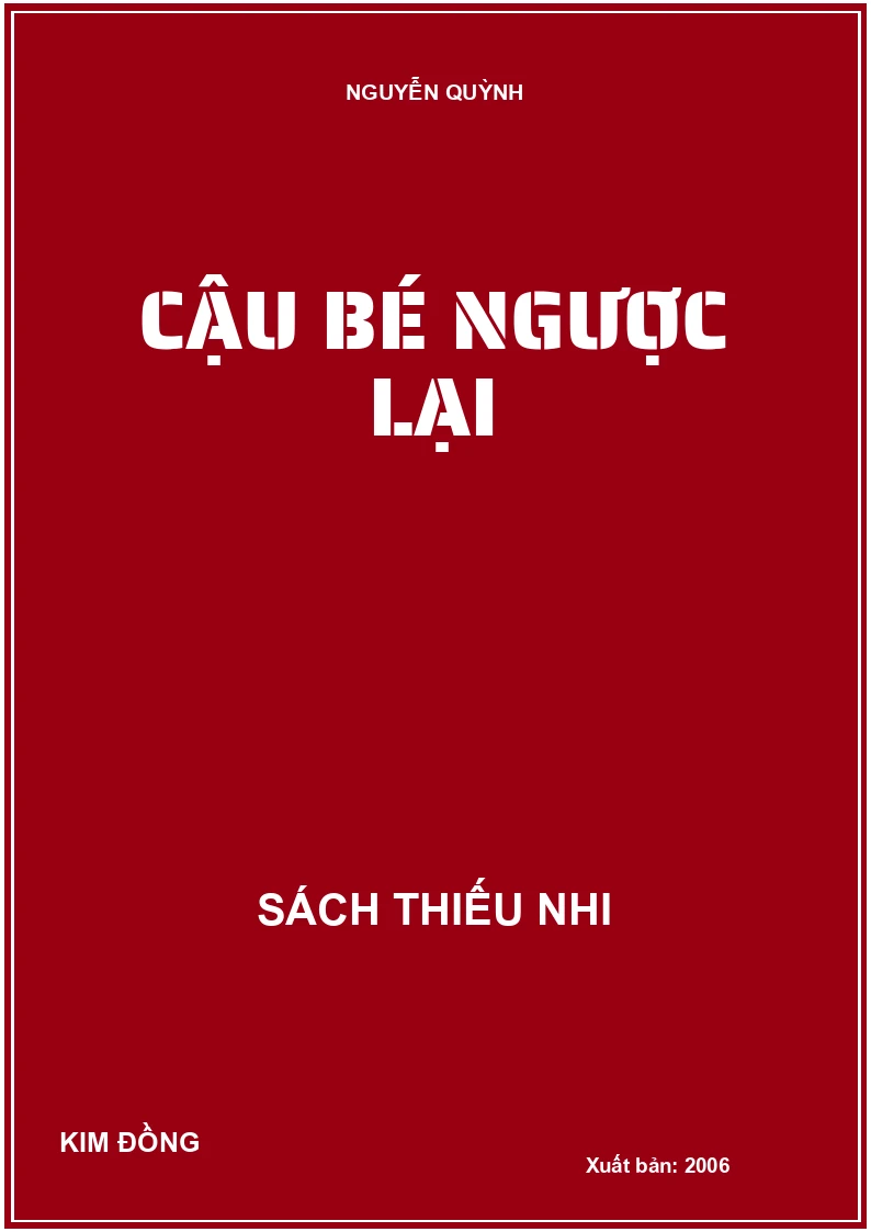CẬU BÉ NGƯỢC LẠI