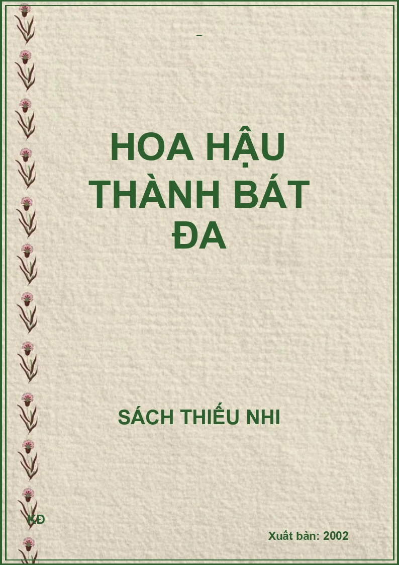 HOA HẬU THÀNH BÁT ĐA