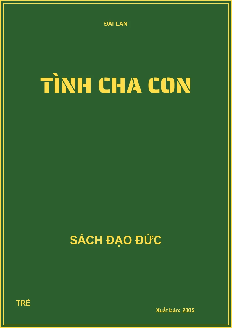 TÌNH CHA CON
