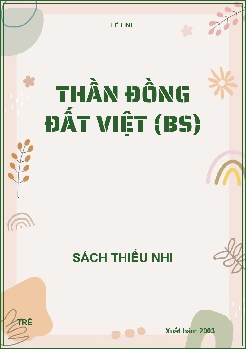 THẦN ĐỒNG ĐẤT VIỆT