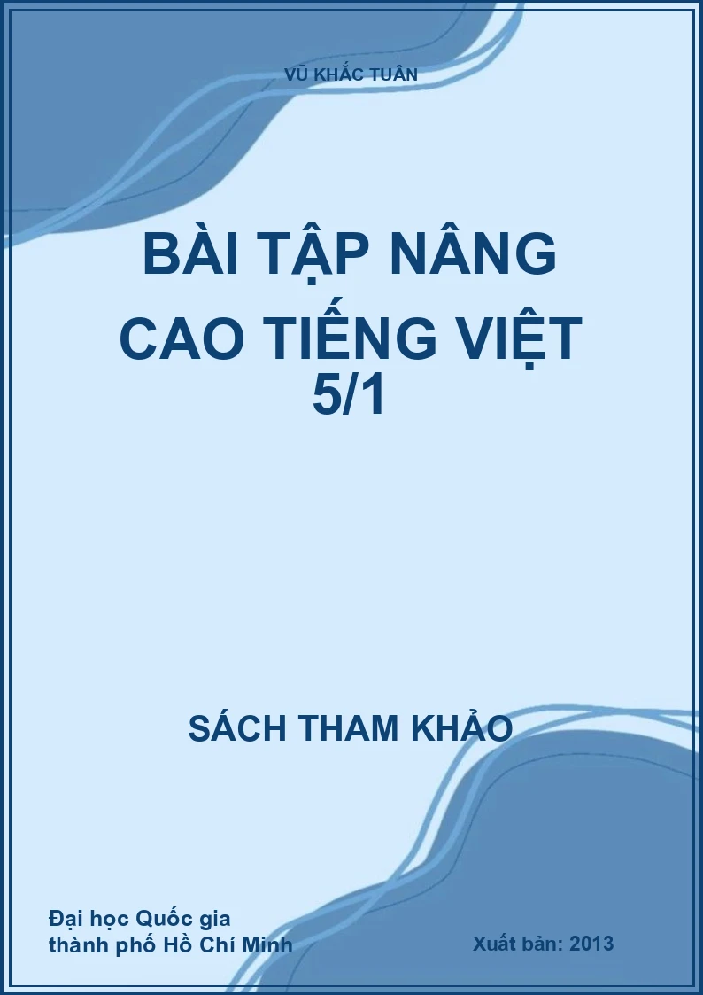 Bài Tập Nâng Cao Tiếng Việt 5/1