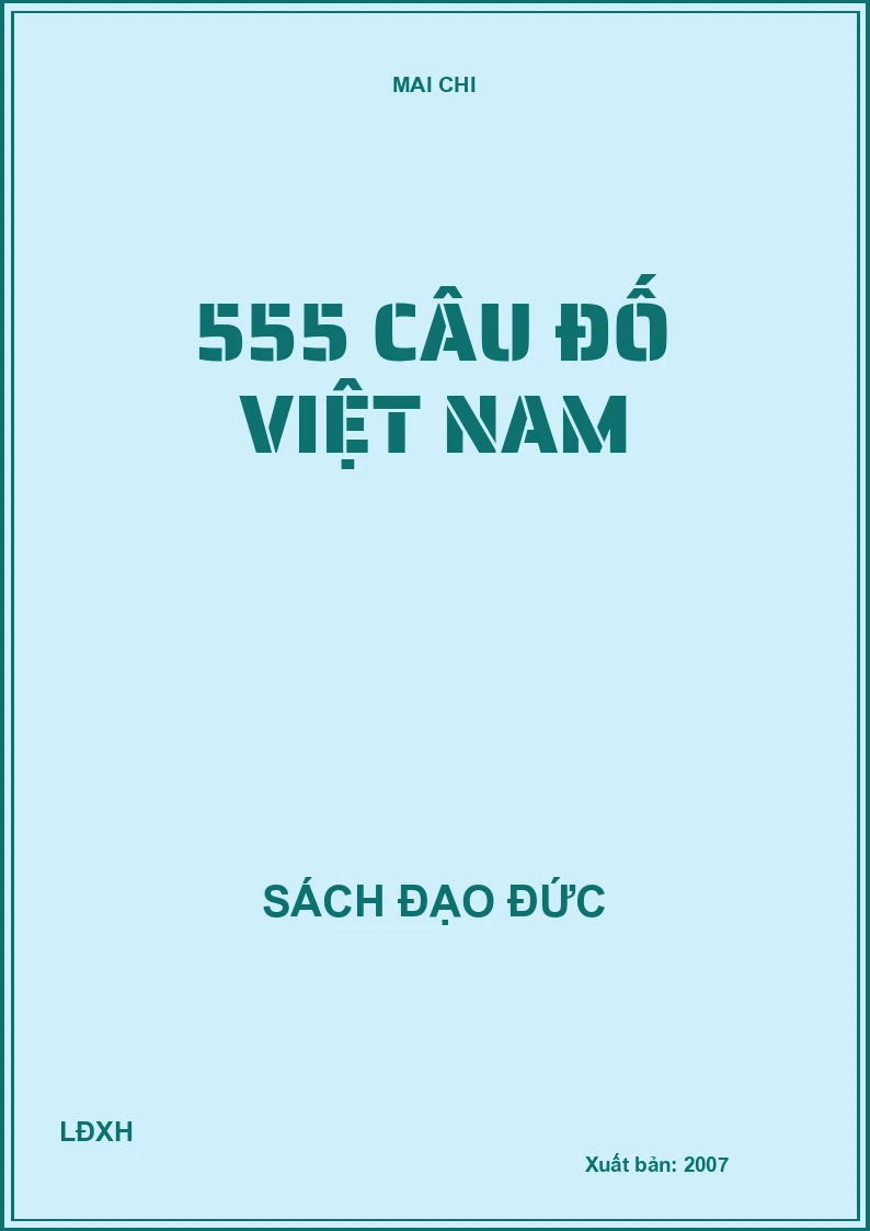 555 CÂU ĐỐ VIỆT NAM