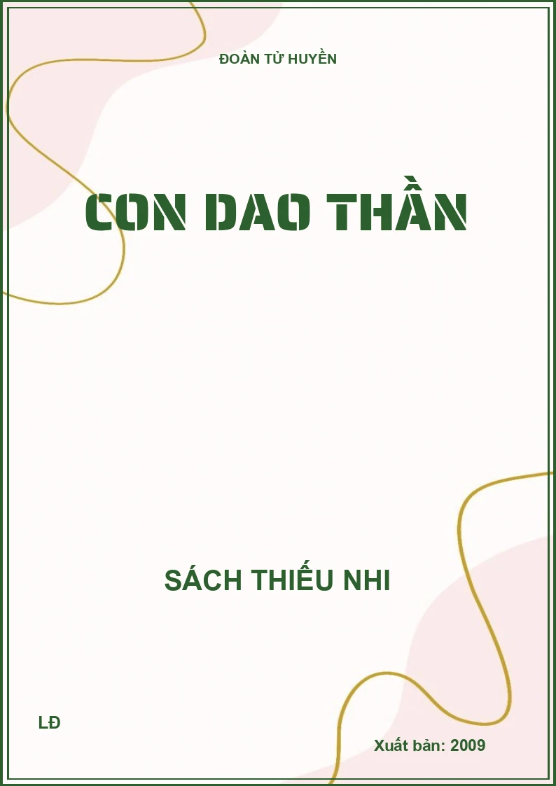 CON DAO THẦN