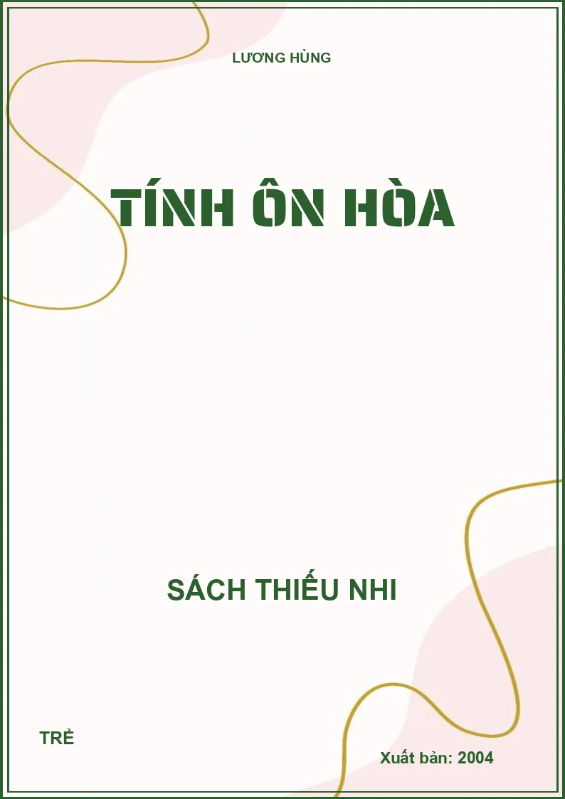 TÍNH ÔN HÒA