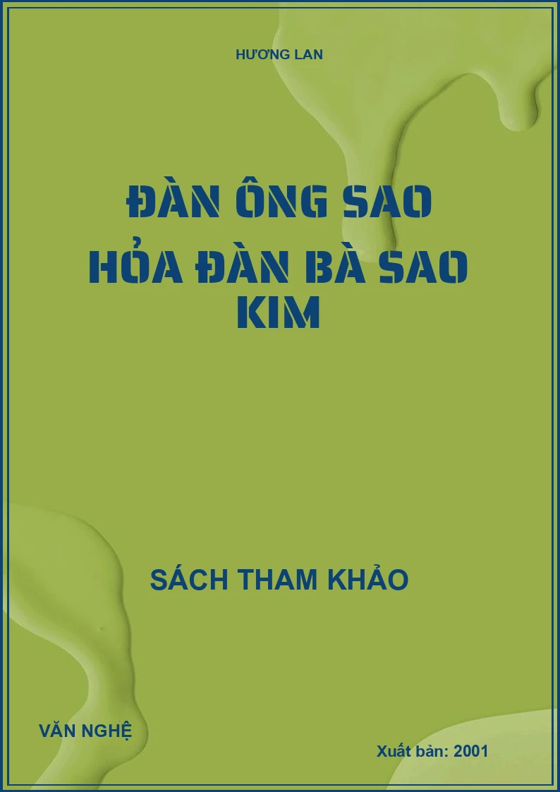 ĐÀN ÔNG SAO HỎA ĐÀN BÀ SAO KIM