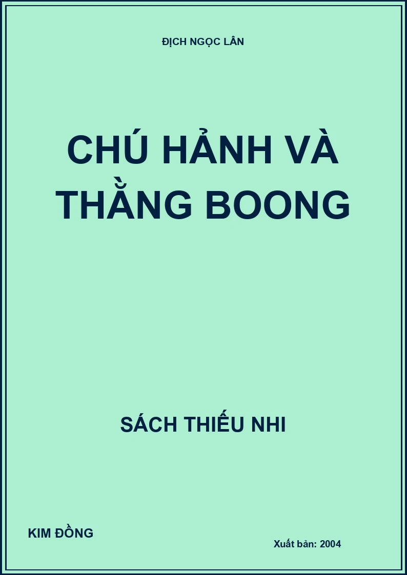 CHÚ HẢNH VÀ THẰNG BOONG