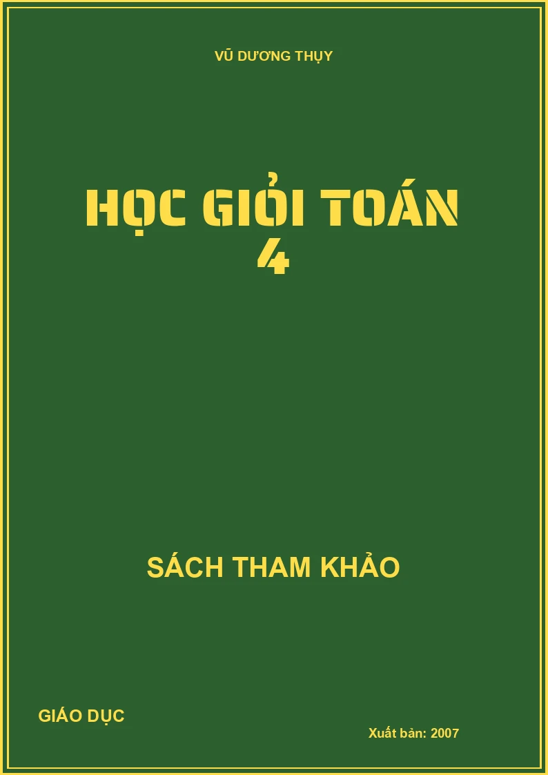 HỌC GIỎI TOÁN 4