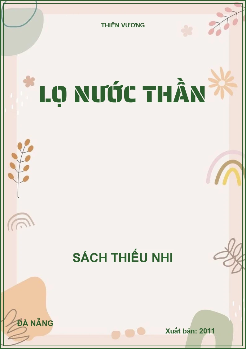 LỌ NƯỚC THẦN