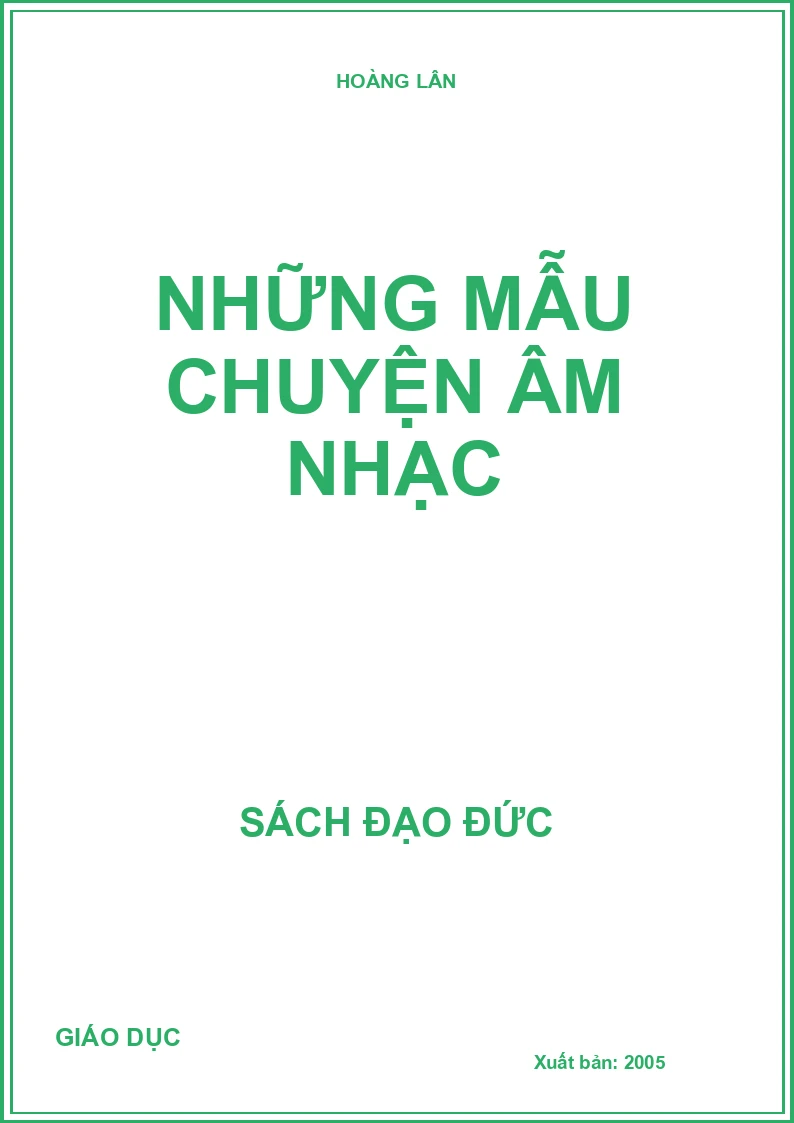 NHỮNG MẪU CHUYỆN ÂM NHẠC