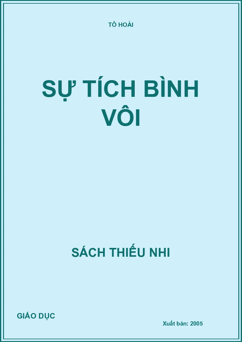 SỰ TÍCH BÌNH VÔI