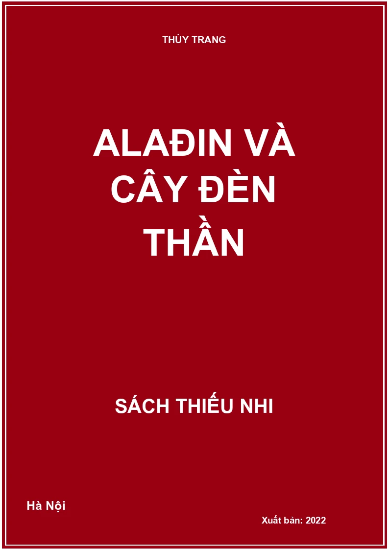 ALADDIN VÀ CÂY ĐÈN THẦN