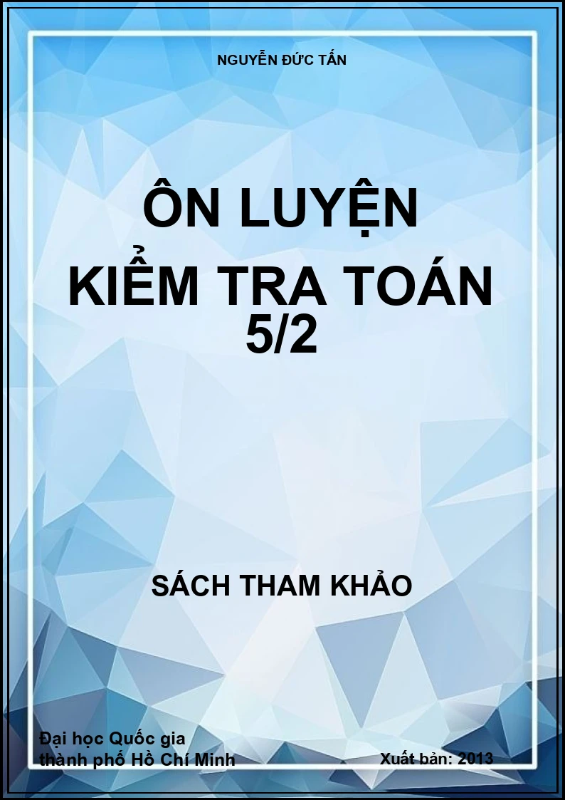 Ôn Luyện Kiểm Tra Toán 5/2