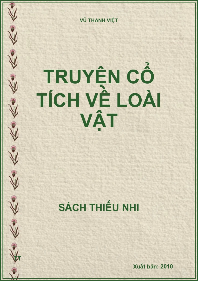 TRUYỆN CỔ TÍCH VỀ LOÀI VẬT