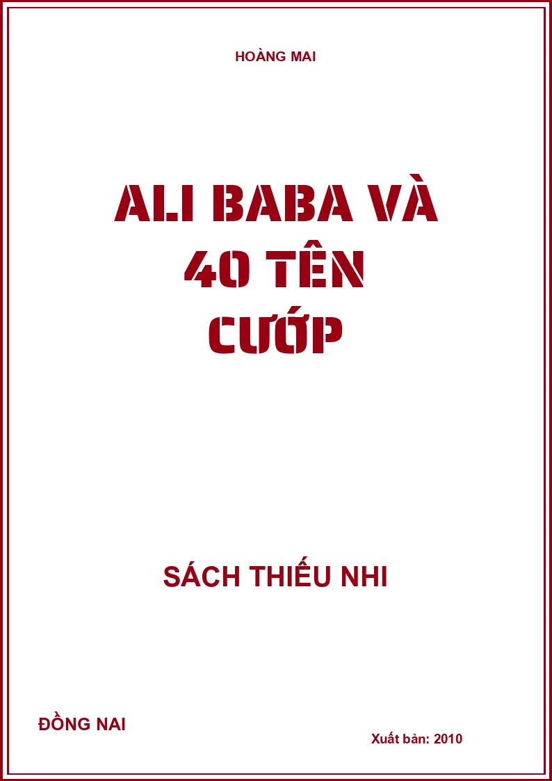 ALI BABA VÀ 40 TÊN CƯỚP