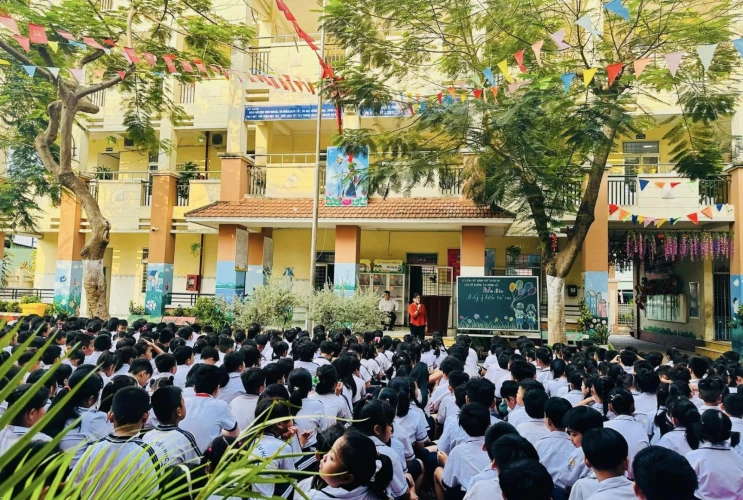 Diễn đàn “Lấy ý kiến của trẻ em trong các quyết định có liên quan đến trẻ em trong nhà trường” năm học 2023 – 2024.