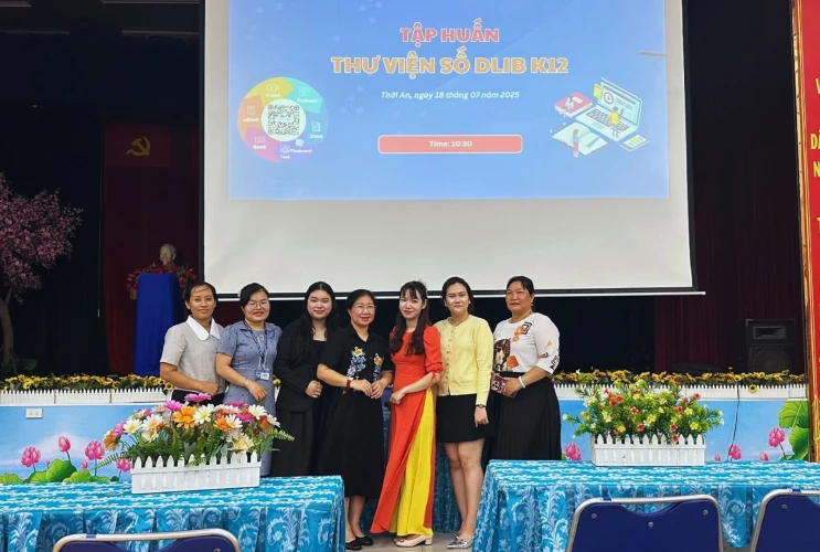 Tập huấn Thư viện số DLib K12 tại trường Tiểu học Kim Đồng