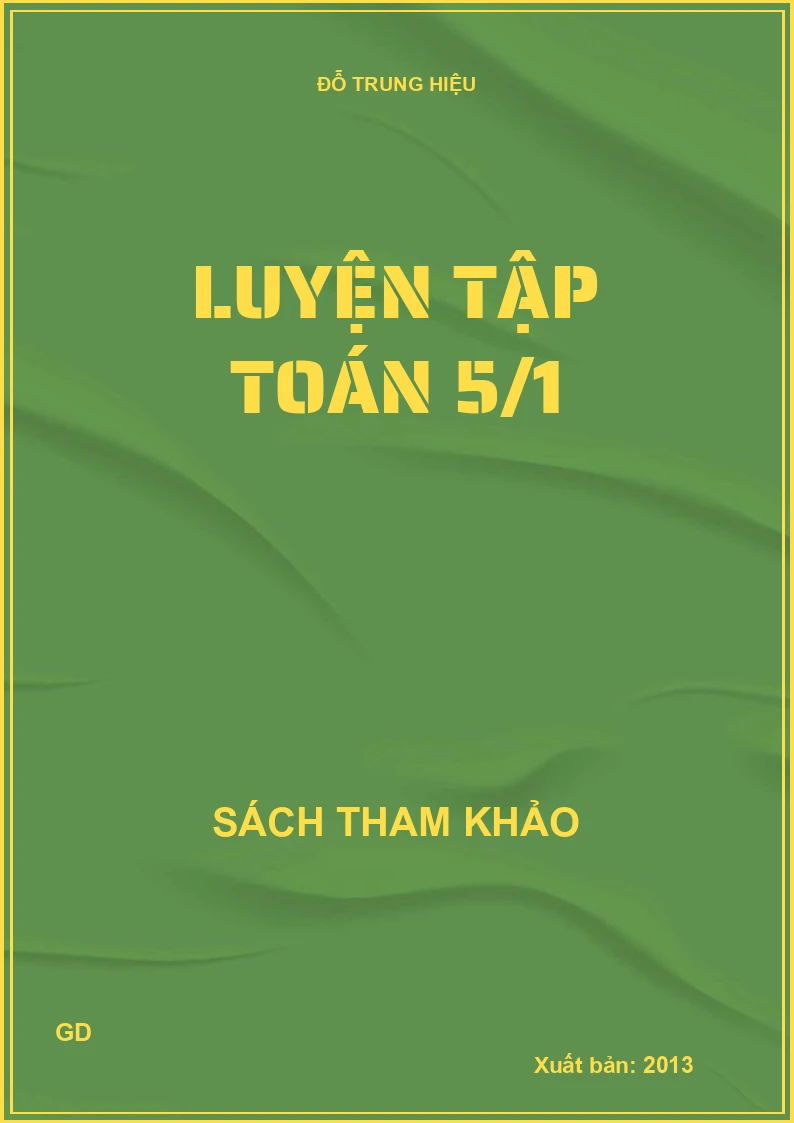 Luyện tập Toán 5/1