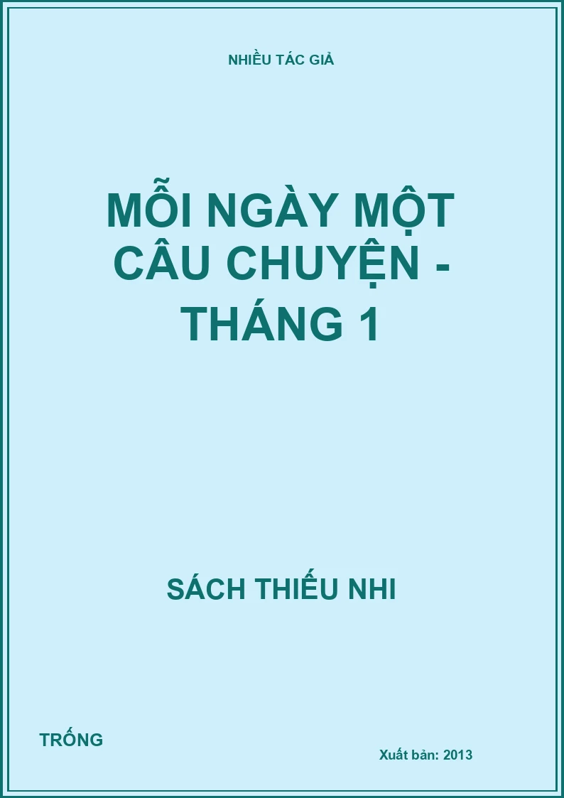 Mỗi ngày một câu chuyện - Tháng 1