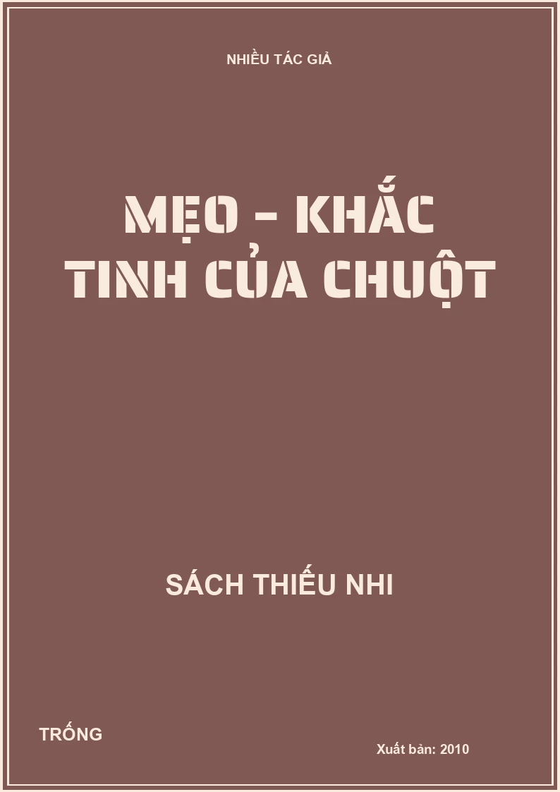 Mẹo – Khắc tinh của Chuột