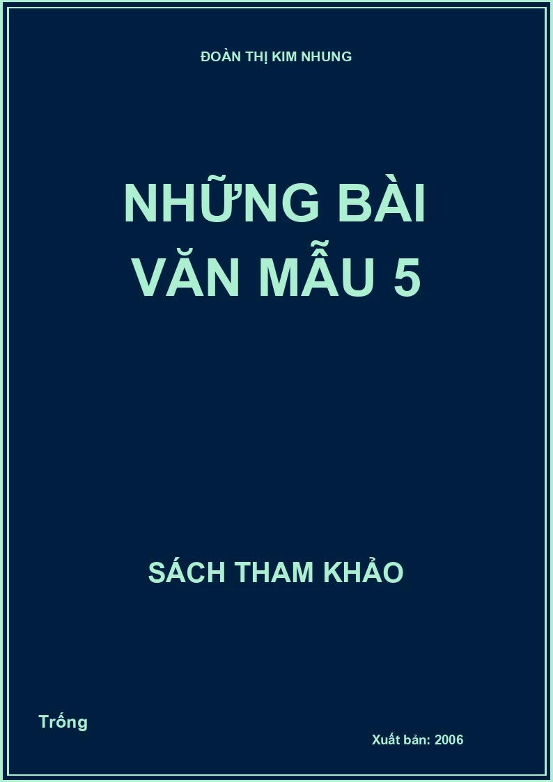 Những bài văn mẫu 5