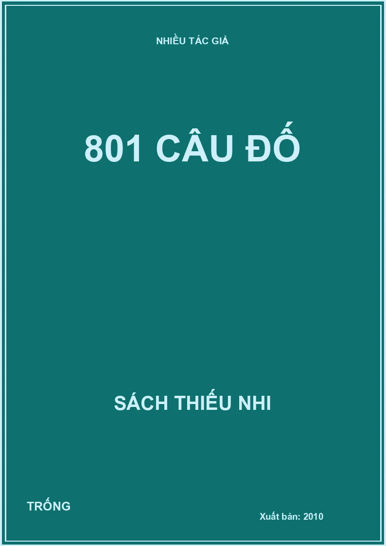 801 Câu đố