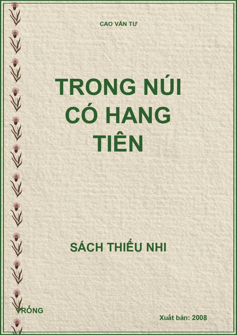 Trong núi có hang tiên