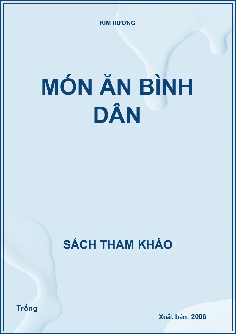 Món ăn bình dân