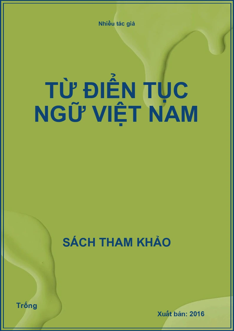 Từ điển tục ngữ Việt Nam