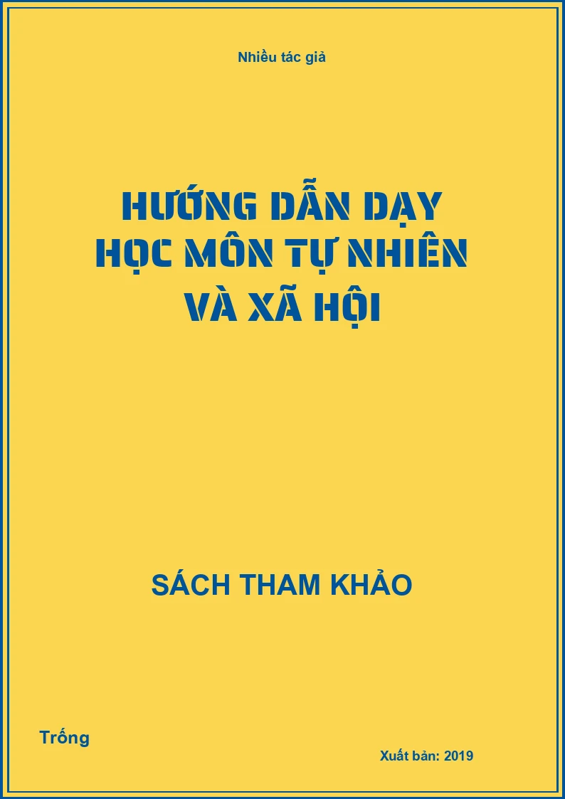 Hướng dẫn dạy học môn Tự nhiên và xã hội