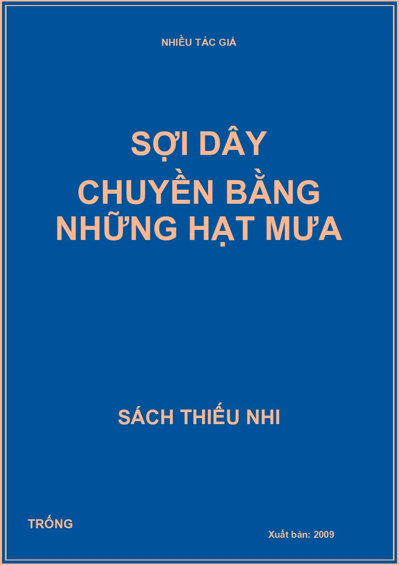 Sợi dây chuyền bằng những hạt mưa