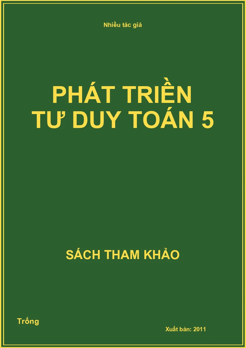Phát triền tư duy Toán 5