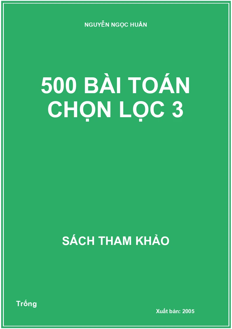 500 bài toán chọn lọc 3