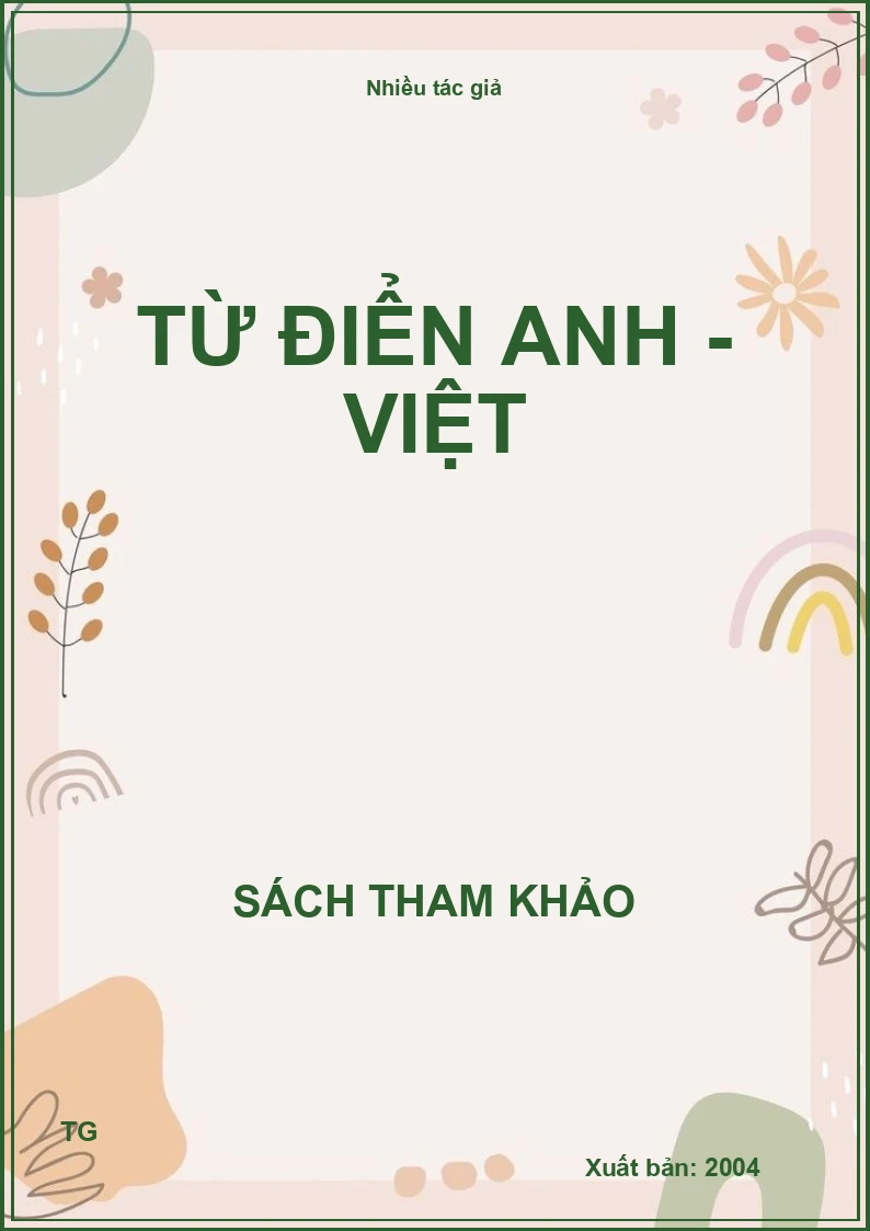 Từ điển Anh - Việt