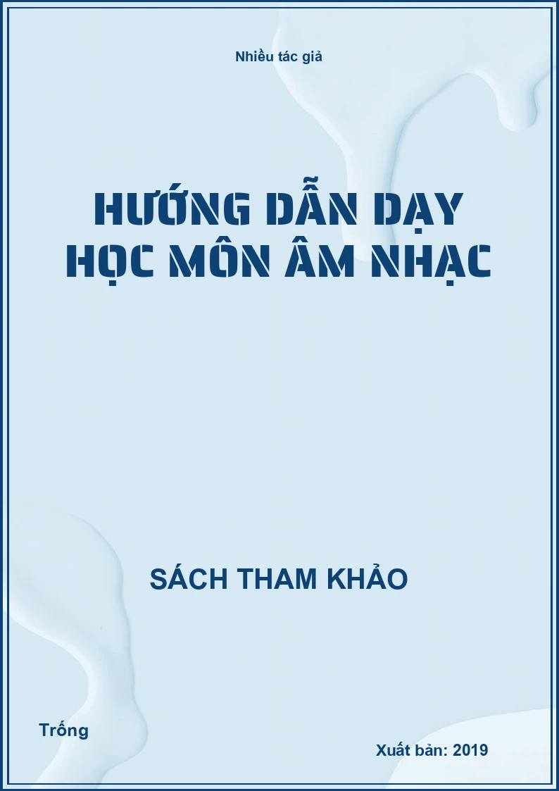 Hướng dẫn dạy học môn Âm nhạc
