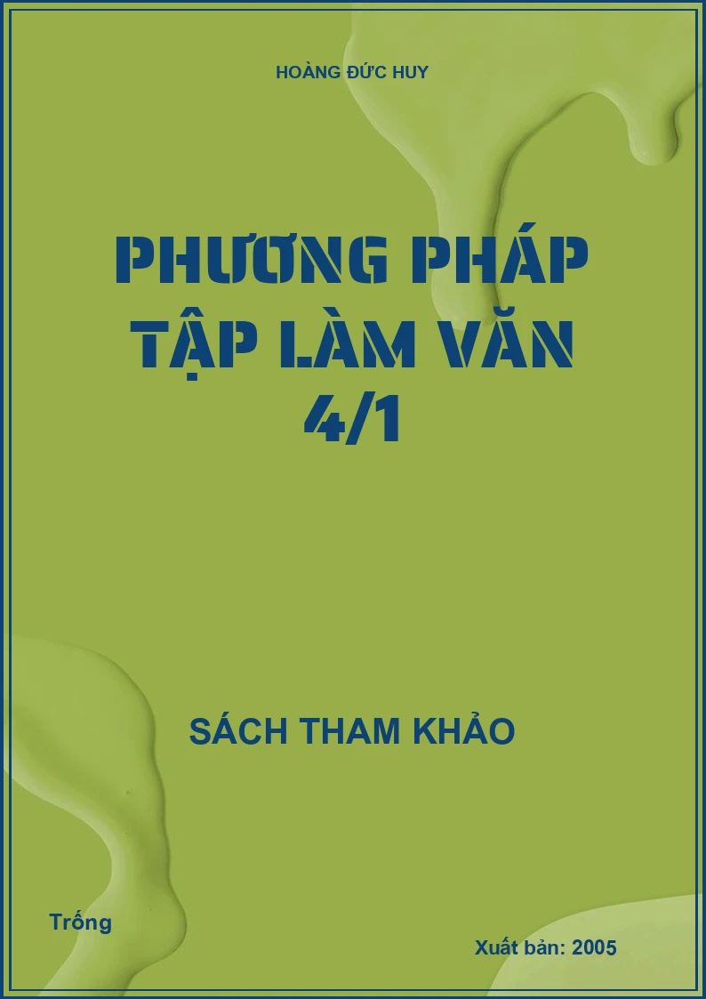 Phương pháp tập làm văn 4/1